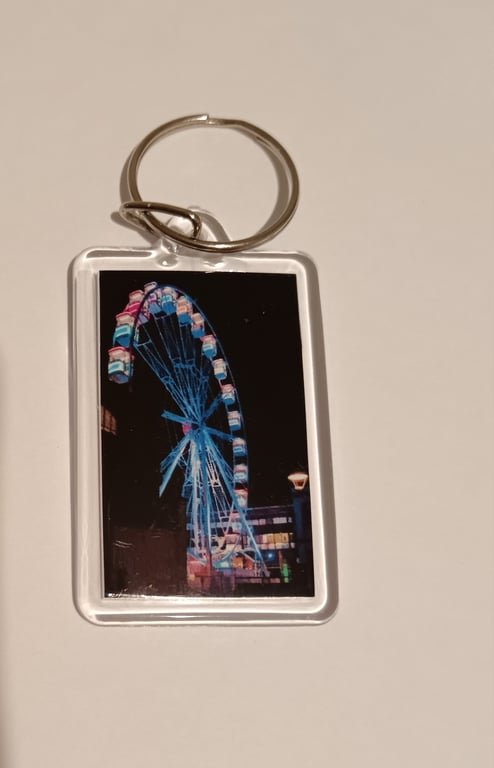 Bristol Ferris Wheel at Night photography keyring 