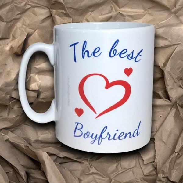The Best Boyfriend Mug. Valentine's, Birthday mugs for boyfriends. Valentine mug