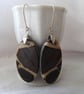 Sterling Silver & Septarian Oval Earrings - Image 3