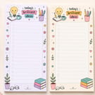 Brilliant Ideas Notepad - Checklist To Do List Pad - 50 Pages (Optional Magnet)