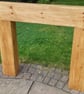 Square box style fire surround hand made rustic bespoke made to order - Image 1