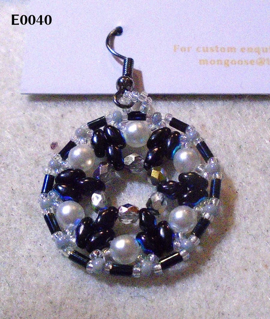 1920s-style bead earrings (customisable)