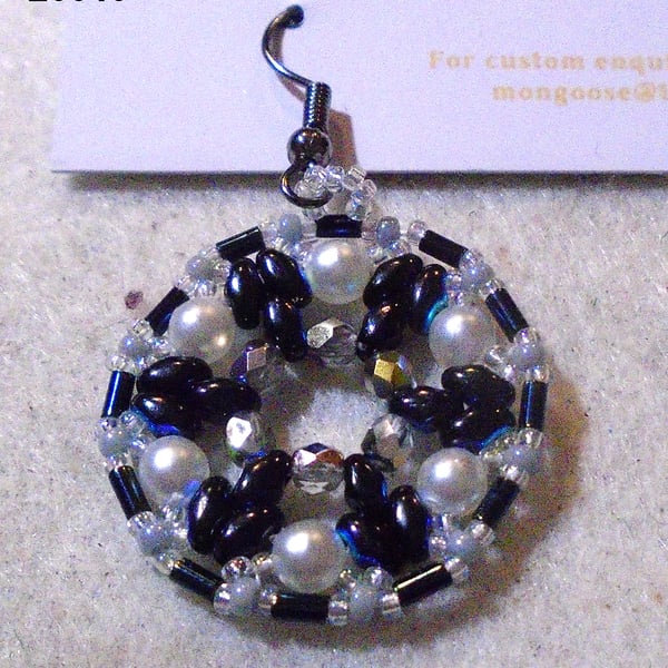 1920s-style bead earrings (customisable)