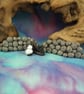 SALE Two drystone walls with gate and lamb OOAK Sculpt