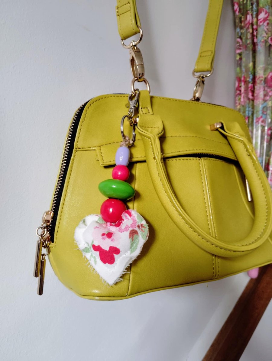 Decorative, individual, fabric, keyrings