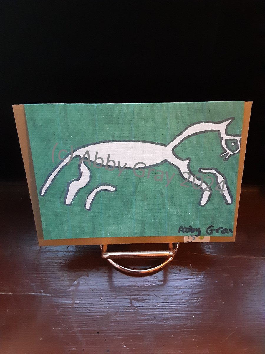 Uffington White Horse Greetings Card (Single)