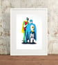 Only Fools and Horses Hand Pulled A3 Limited Edition Screen Print - Image 1