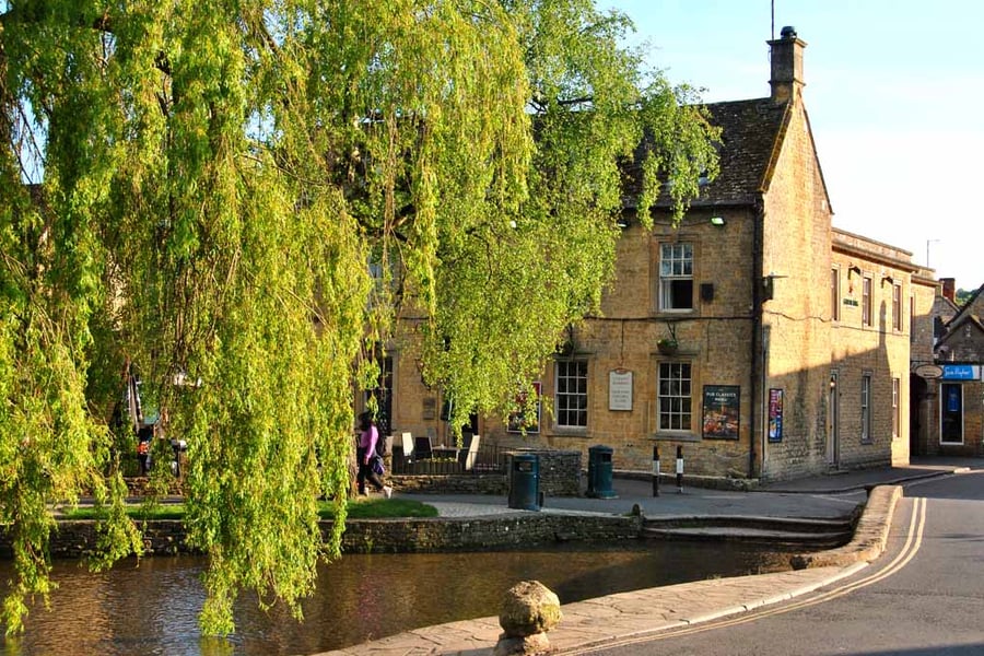 Old Manse Hotel Bourton On The Water Cotswolds Photograph Print