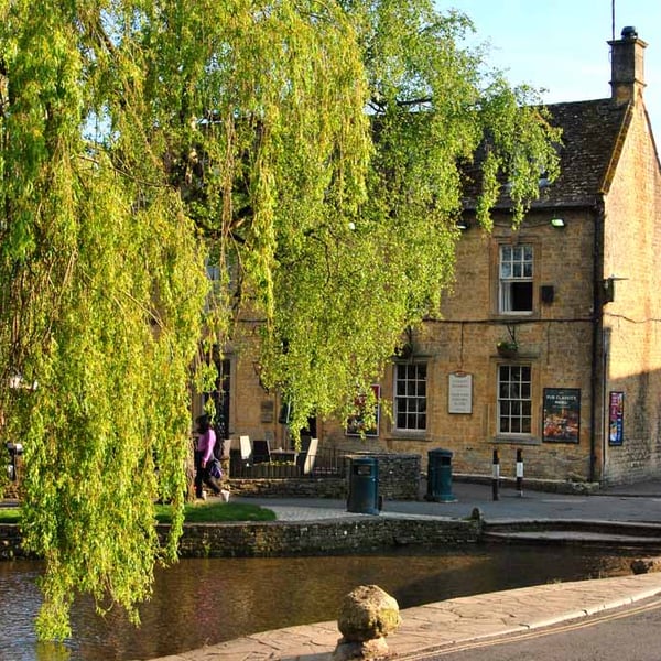 Old Manse Hotel Bourton On The Water Cotswolds Photograph Print