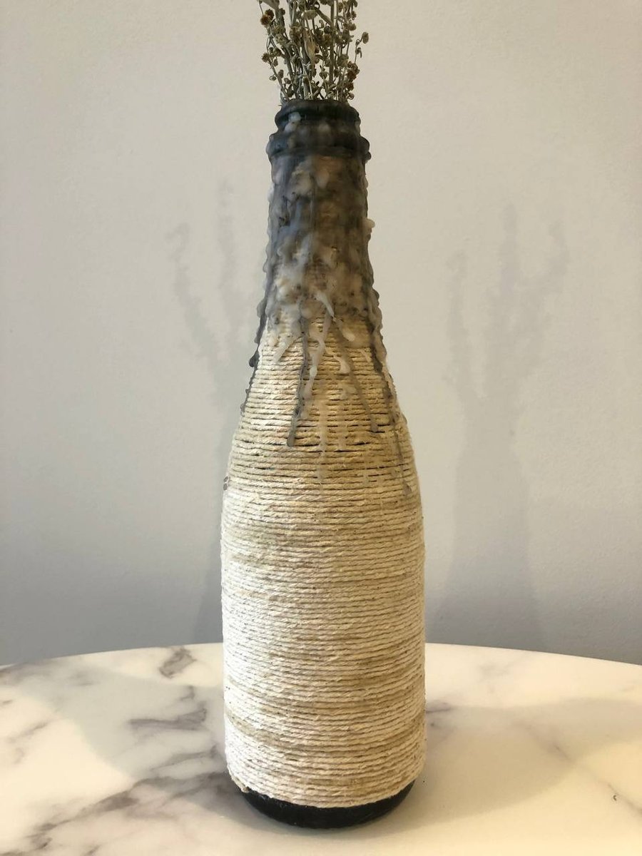 Handmade bottle-vase (25 cm)