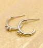 Silver Bubble Hoops  - Image 1