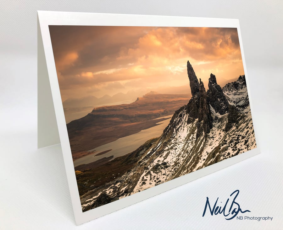 The Old Man of Storr Isle of Skye - Scotland Greeting Card by Neil Barr
