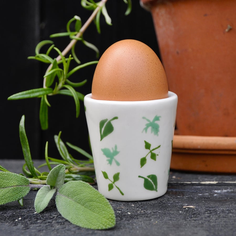 Garden Herbs Egg Cup - SALE