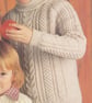 Vintage Knitting Pattern 4289: from Sirdar, 3 Aran Children’s Sweaters - Image 2