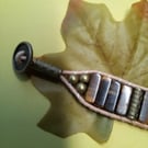 Leather  Wrap Tube Bracelet 