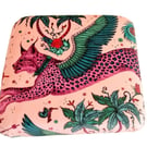 Emma Shipley Lynx Coral Velvet Fabric Adult Chair & Footstool for Jo 