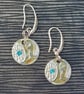     Perfectly Imperfect Ocean design disc earrings. - Image 5