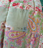 Vintage fabric patchwork quilt - Image 7