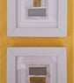 Colourful Combinations Grey Yellow Handstitched Geometric Art Pictures - Image 6