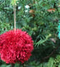 Hand Knitted Gold Tinsel Bauble - Image 2