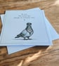 Funny Pigeon Birthday Card. Handmade Humorous Birthday Card. Quirky Birthday - Image 3