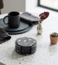 Black & Gold Leaf Eco-Resin Coaster Set - Image 2