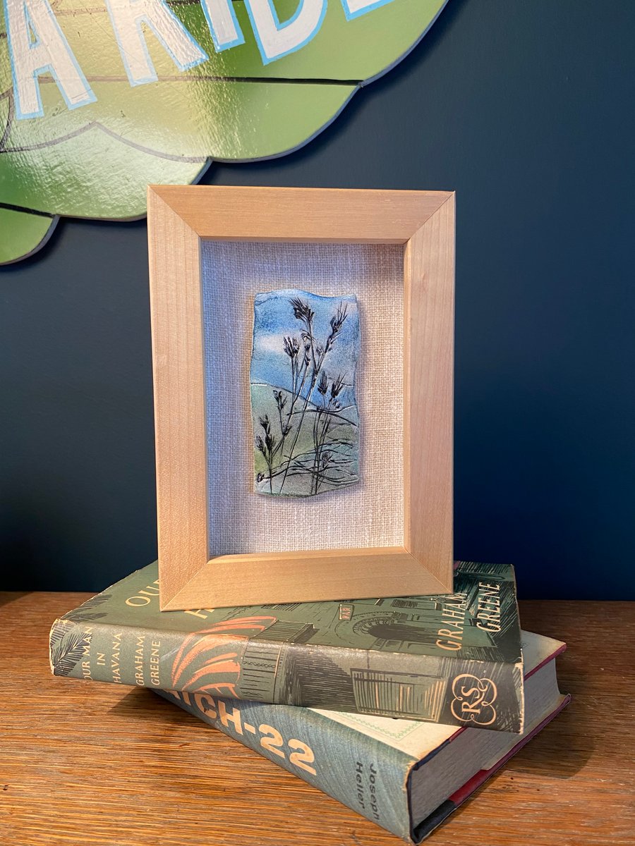 Landscape, Mini Landscape, Hills, Countryside, Rural, Painting, Clay