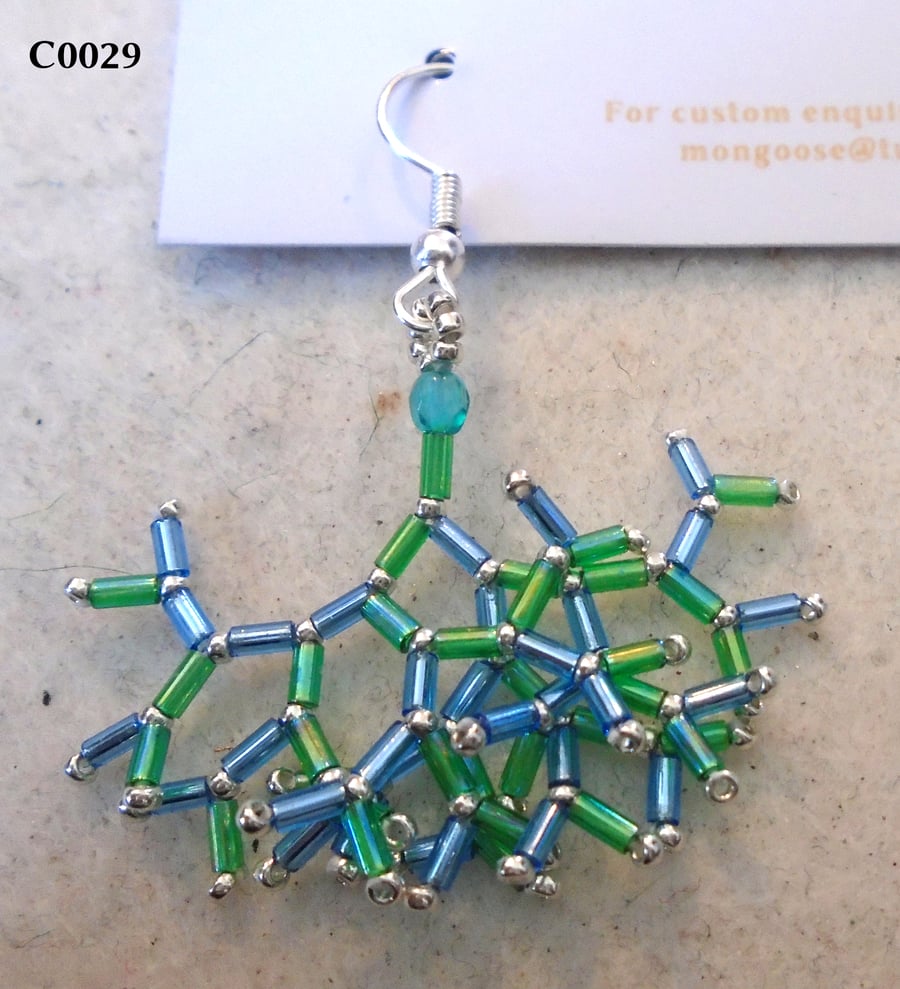 Fractal-style earrings (customisable)