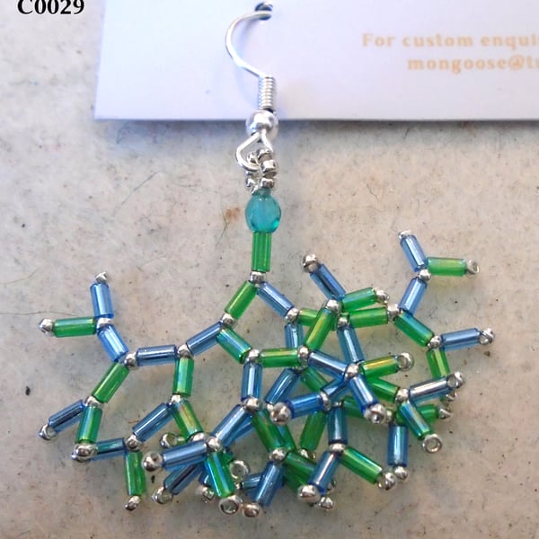 Fractal-style earrings (customisable)