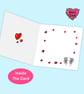 Tin anniversary card, happy tenth anniversary card with 2 tins - Image 7