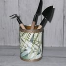 Storage pot. Repurposed tin