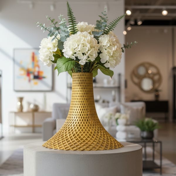 Rise Up Shaped Vase for faux or real flowers or As A Planter