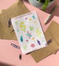 Wildflower Watercolour Sticker Sheet, Eco Friendly - Image 3