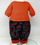 Organic Cotton Baby Jumper & Floral Babycord Pants  3 - 6 months - Image 4