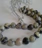 Serpentine  & Agate Sterling Silver Necklace - Image 2