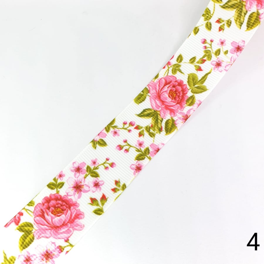 1 Yard Shabbychic Grossgrain Ribbon 25mm for Bow Making, Hair Accessories