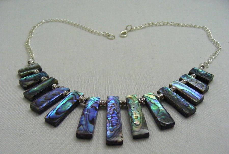 Abalone Bar Necklace