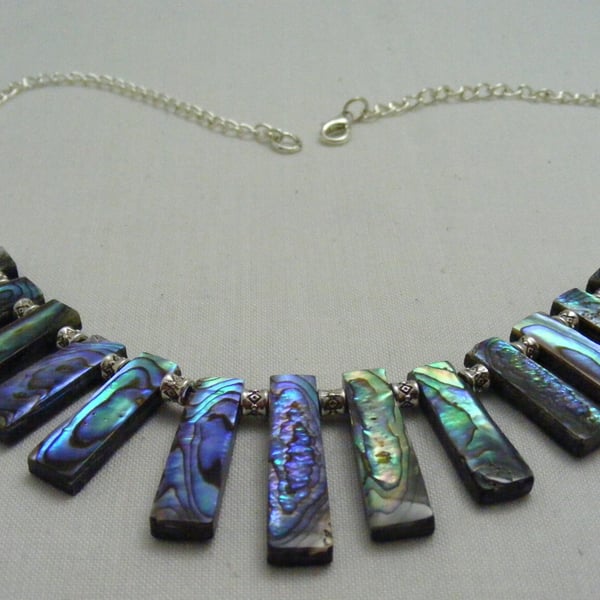 Abalone Bar Necklace