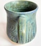 Blue Glazed Mug - Hand Thrown Stoneware Ceramic Mug  - Image 4