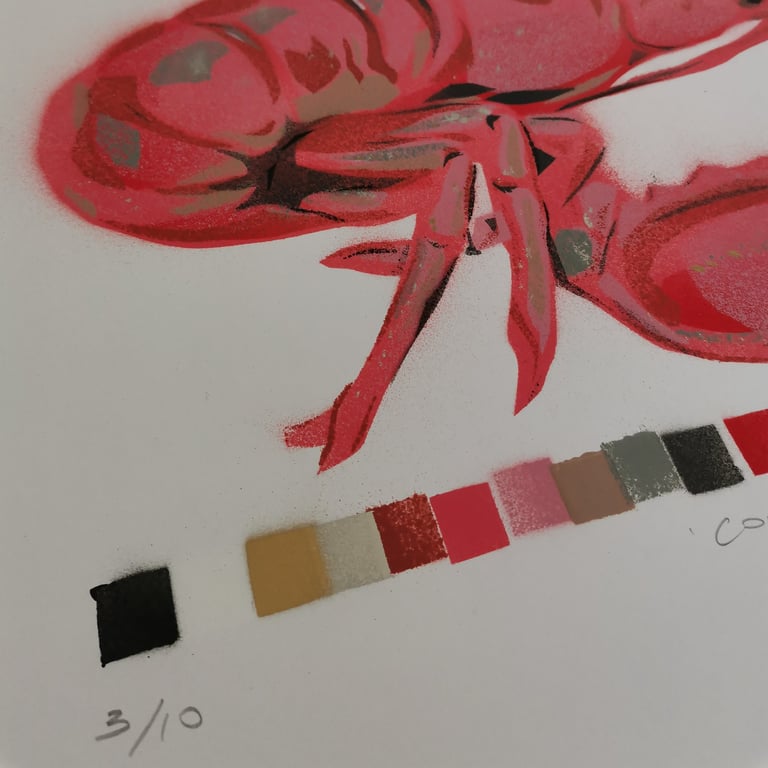 Common Lobster (original signed spraypaint art)