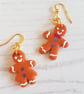 Gingerbread couple Modern earrings - Image 2