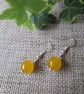 Quartzite Earrings, Sunshine Yellow, SALE - Image 1