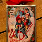 Unique retro glass Christmas decoration 