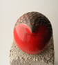 Textured raku fired round robin - Image 2