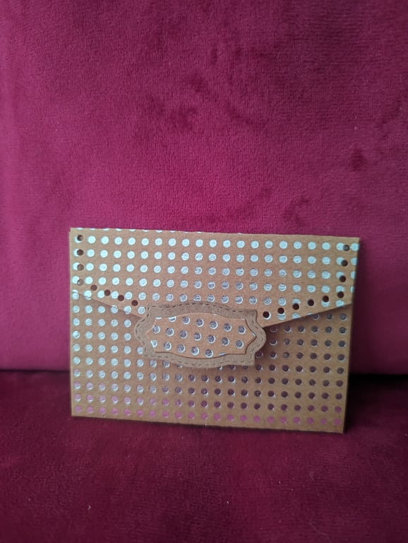 Silver Polka Gift Card Holder