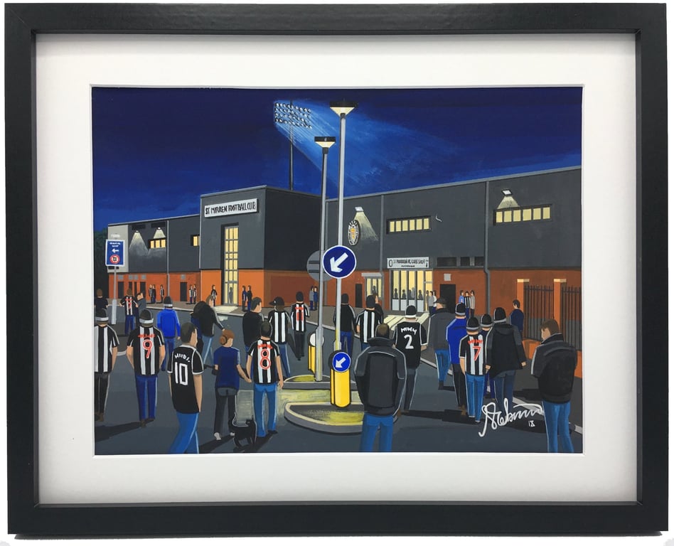 St Mirren, Framed & Unframed Art Print Football FC, Mirren Park Stadium Gift