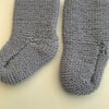 Hand knitted baby bootees