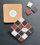 Coaster Set - Two Mosaic Chequerboard Coasters - Image 4