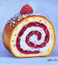 Swiss Roll Oil Painting - Original & One of a Kind - A Gift to Bring Smiles!