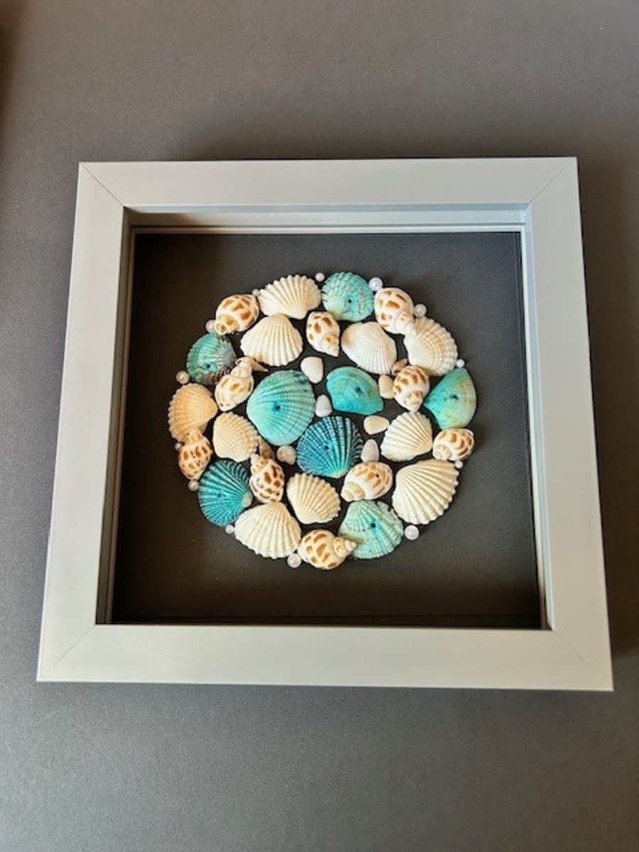 Black Circular Framed Picture